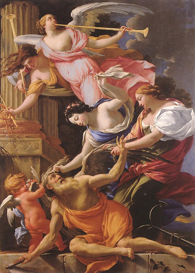 Saturn, Conquered by Amor, Venus and Hope